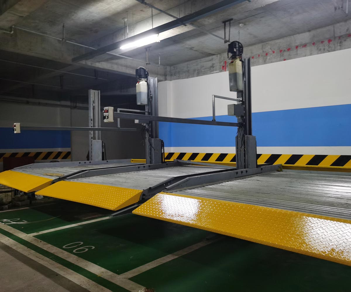 地下室兩柱升降式機械立體車庫 地下室兩柱升降式機械立體車庫